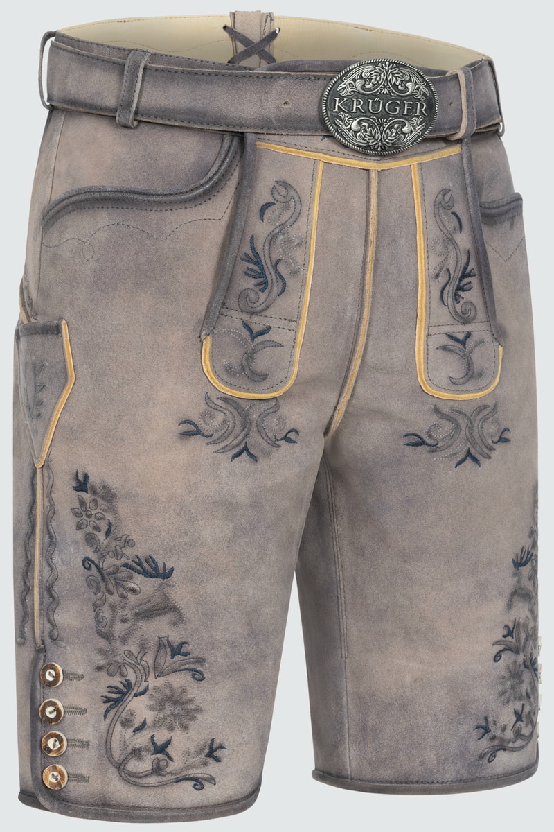 Lederhose Juan mit Gürtel