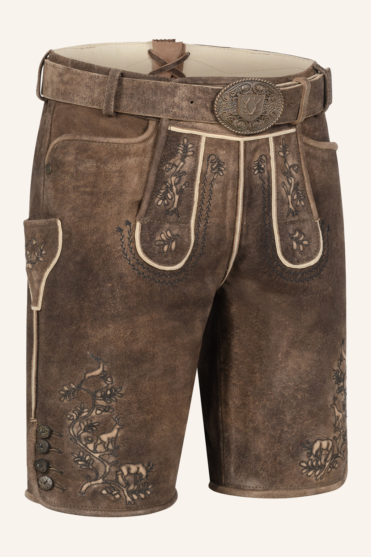 Lederhose Mischa mit Gürtel