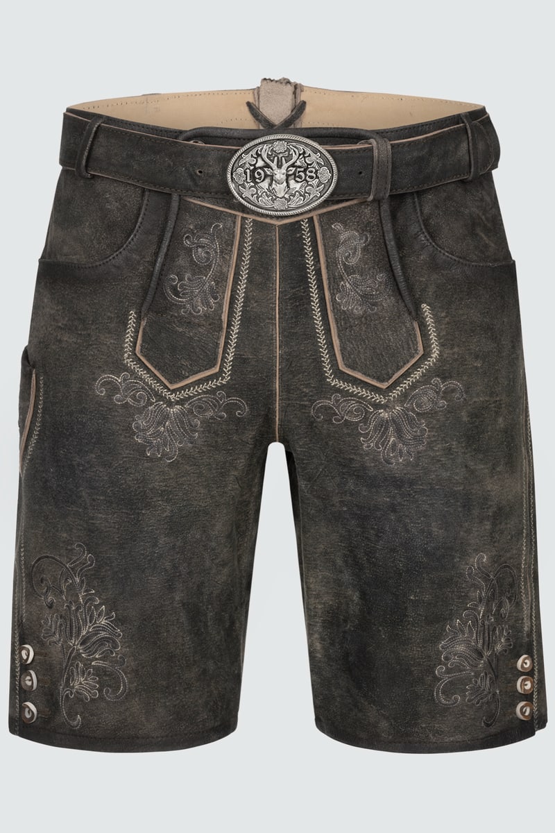 Lederhose Arijus mit Gürtel
