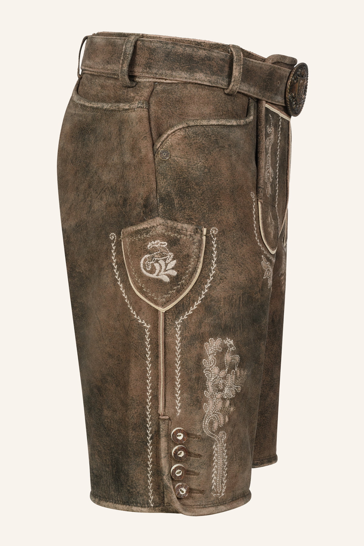 Lederhose Josha mit Gürtel