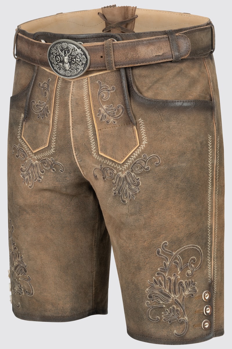 Lederhose Bentje mit Gürtel