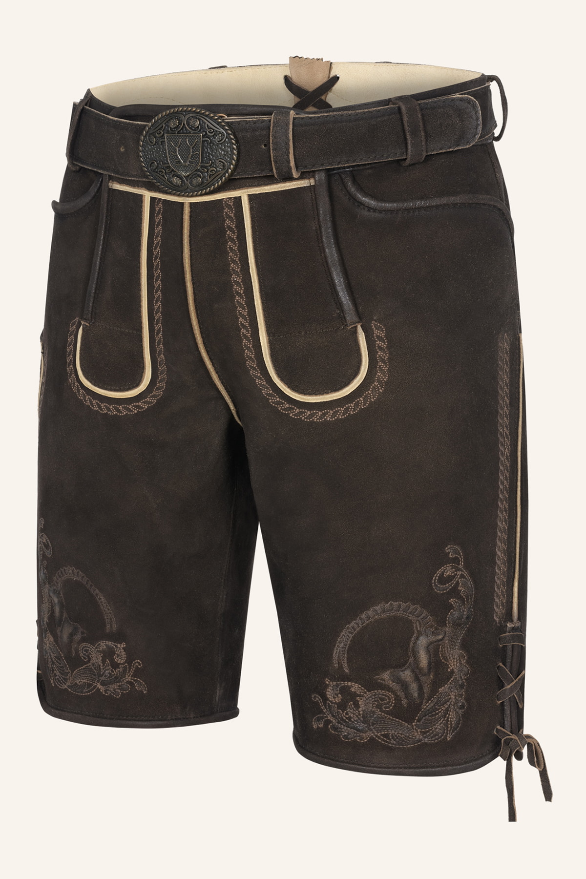 Lederhose Balian mit Gürtel