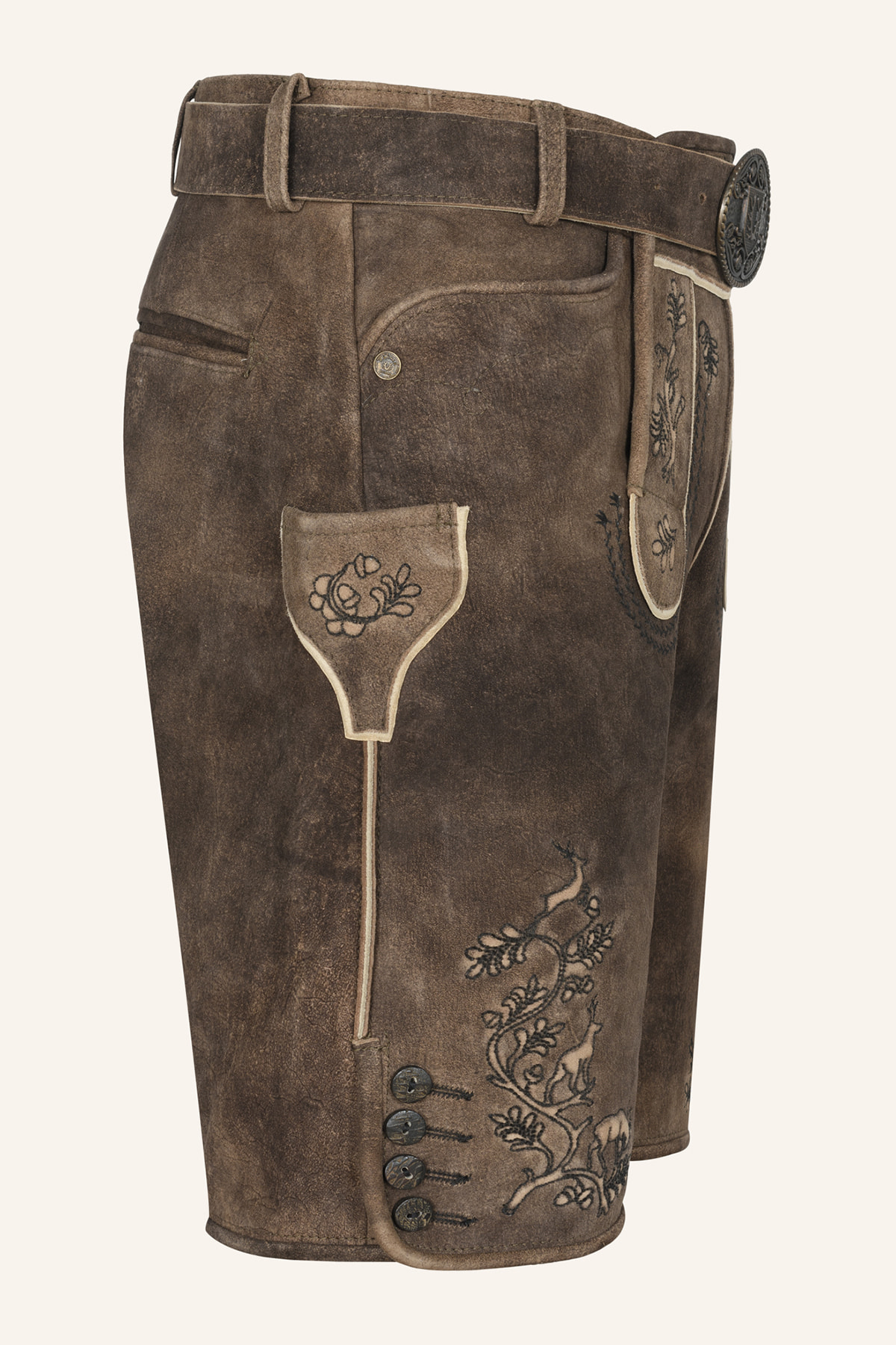 Lederhose Mischa mit Gürtel