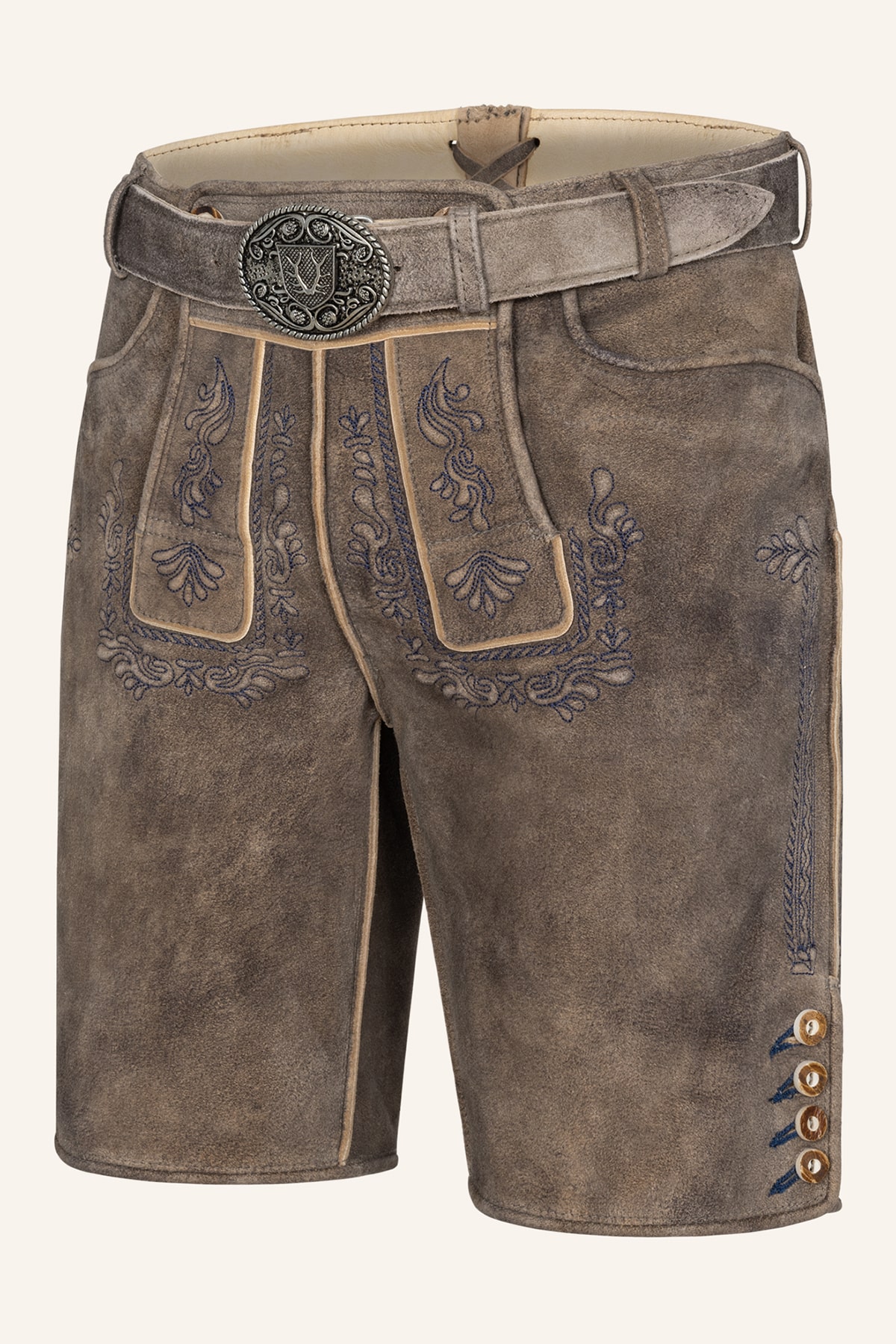 Lederhose Karim mit Gürtel
