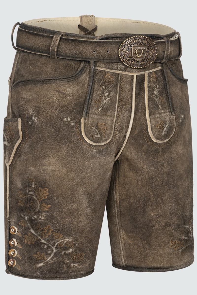 Lederhose Wanja mit Gürtel