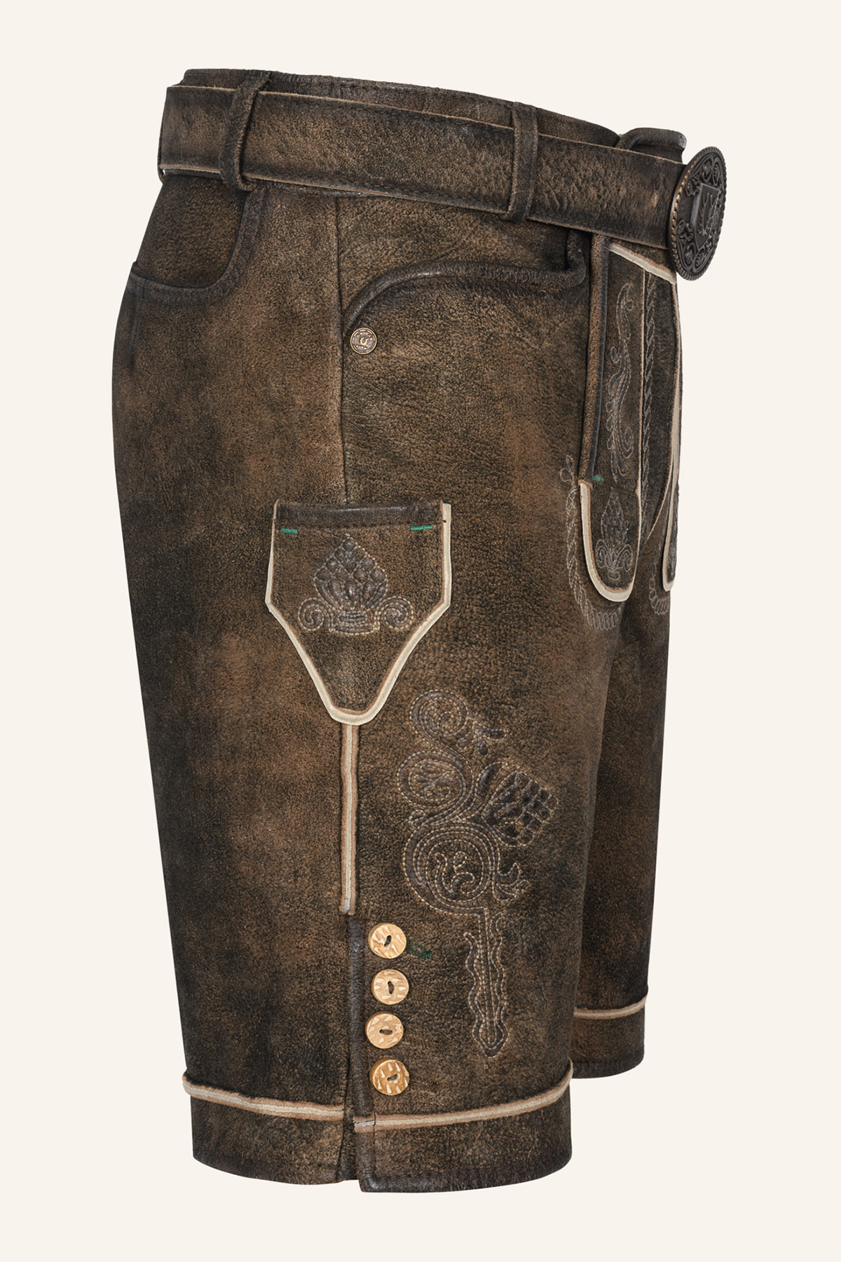 Lederhose Waris mit Gürtel