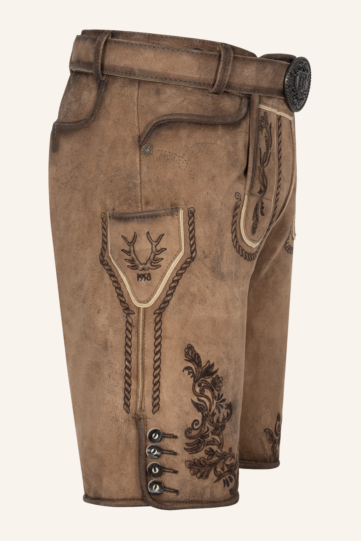Lederhose Devian mit Gürtel