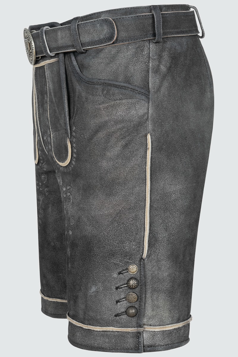 Lederhose Kuno mit Gürtel