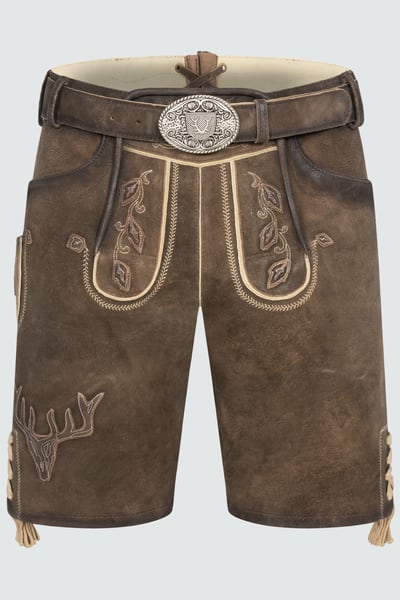 Lederhose Werner mit Gürtel