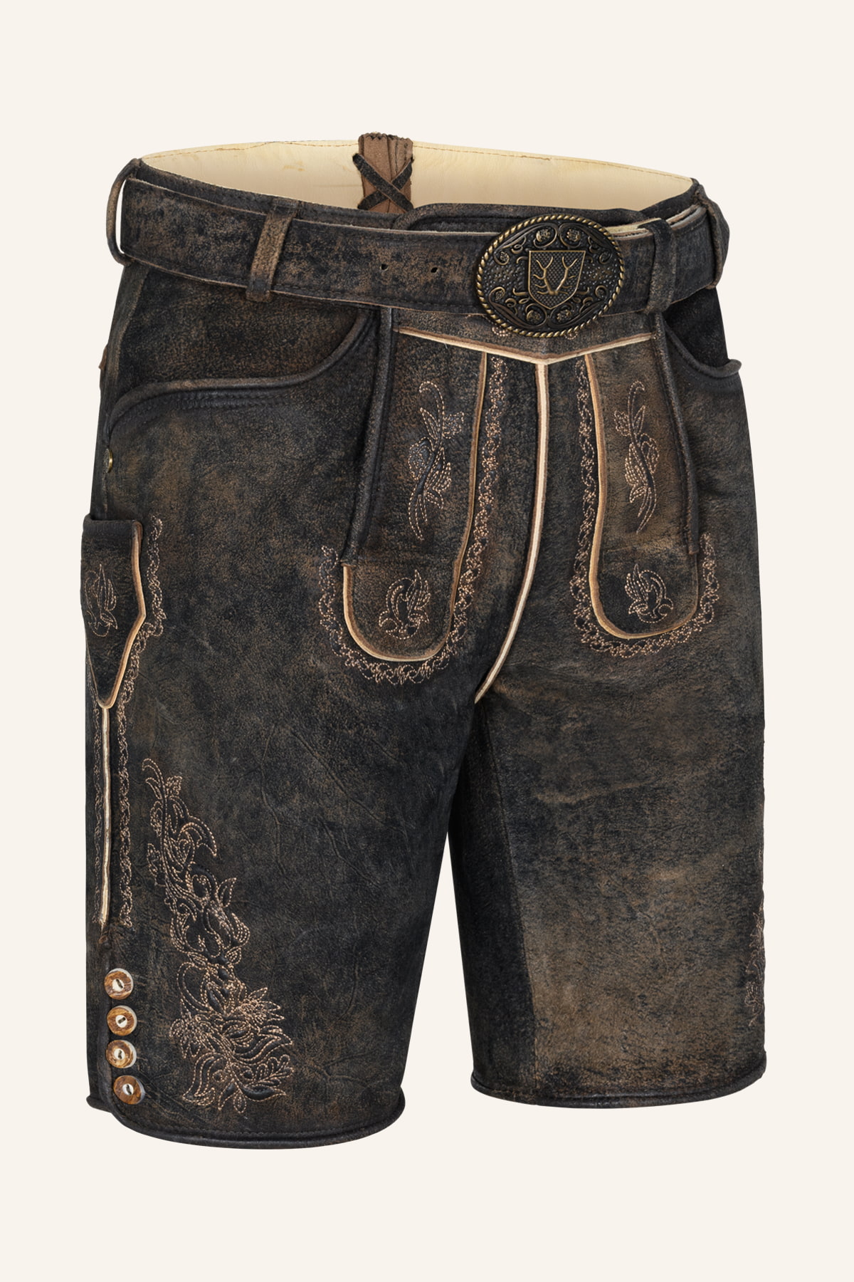 Lederhose Jihn mit Gürtel