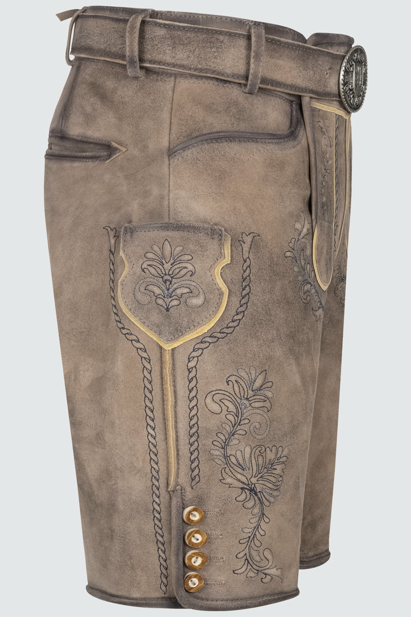 Lederhose Brandon mit Gürtel