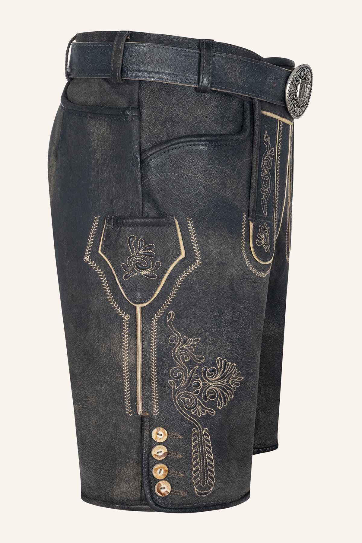 Lederhose Austin mit Gürtel